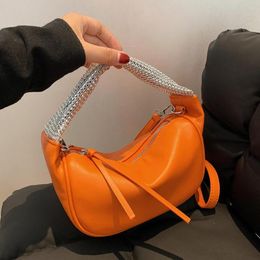 Evening Bags Pleated Diamond Tote Bag 2022 Fashion High-quality PU Leather Women&#39;s Designer Handbag Shoulder Messenger