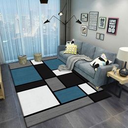 Carpets Thicken Large Carpet For Living Room Nordic Style Bedroom Area Rugs Anti-slip Sofa Table Floor Lounge Mat Geometric Rug