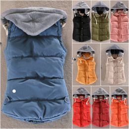 LU Yoga Outfit Outdoor JacketsHoodies Women's Down Parkas Vest Jacket Tops Женская верхняя одежда Пальто Зимнее толстое пальто Повседневное теплое пальто