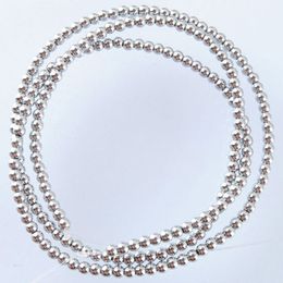 Silver No Magnetic Materials Hematite Gem Stone 2 3 4 6 8 mm Round Loose Beads Strand for DIY Jewelry Making Bracelets Necklace Accessories BL304
