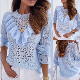 Women's Sweaters Women Fashion Elegant Workwear Blouse Lounge Daily Wear Tops