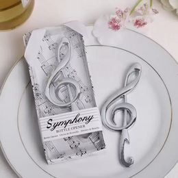 50PCS Symphony Chrome Music Note Bottle Opener in Gift Box Bar Party Supplies Wedding&Bridal Shower Favors WLY935