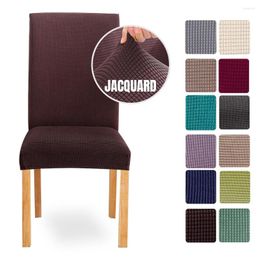 Chair Covers 1/4/6PCS Removable Cover Jacquard Stretch Elastic Slipcovers Restaurant For Weddings Banquet El Velvet Covering