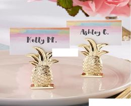 Gold Pineapple Table Place Card Holder Name Number Menu Stand For Wedding Favour Party Event Party Decoration