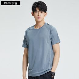 Men's Tank Tops Men's Sports Short Sleeve Summer Quick-drying Clothes Ice Silk Sportswear T-shirt Men Loose Tees