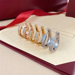 Luxury Christmas Gifts Fashion Charm Earrings Earring Designer for Woman Punk Accessories World Cup Stainless Steel jewelry Aesthetic accessory Hoop Jewellry