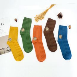 Men's Socks Autumn And Winter Men's Vertical Cotton Hose Solid Color Thick Business Warm Stockings