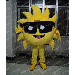Halloween Sun flower Mascot Costume simulation Cartoon Anime theme character Adults Size Christmas Outdoor Advertising Outfit Suit For Men Women