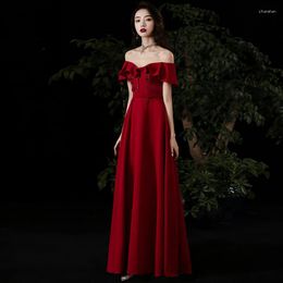 Ethnic Clothing Slash Neck Sexy Bride Wedding Dress Gown Exquisite Ruffles Floral Pleated Cheongsam Charming Vintage Button Bandage Maxi