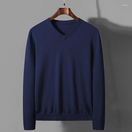 Men's Sweaters Casual V-Neck Pullover Sweater Men Cashmere Jumper Autumn Winter Mens Vetement Homme Ropa Hombre Pull Hiver