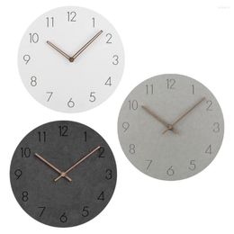 Wall Clocks Clock 11" Wooden Silent Non-Ticking Sweep Movement Battery Operated For Home Living Room Kitchen Office Decor