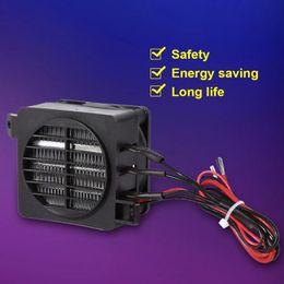 DC 12V 100W Room Heater Energy Saving PTC Car Air Fan Heater Constant Temperature Heating Heaters Low Consumption Safe