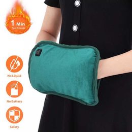 Space Heaters Portable Electric Hand Warmer Pouch USB Heated Reusable Foot Body Small Handy Heater for Winter Home Women Christmas Gift Y2209