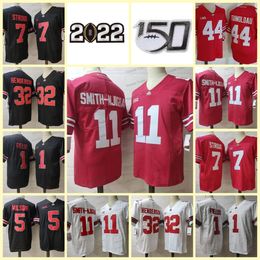 대학 1 Justin Fields 축구 유니폼 오하이오 주 벅 아이 11 Jaxon Smith-Njigba Haskins 7 C.J. Stroud Chris Olave Julian Fleming 5 Garrett Wilson Mens 2022 Jerseys