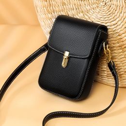 Evening Bags 2022 Pu Leather Women's Mini Messenger Bag Women Hangbag Purse Girls Phone Small Shoulder