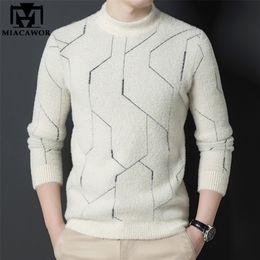 Herrenpullover Marke Luxus weicher Pullover hochwertiger Wollpullover Slim Fit Pullover warme gestrickte Freizeitkleidung Y453 220930
