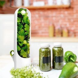 Storage Bottles Jars Vegetables Preservation Cup Herb Asparagus Container Vanilla Fresh Preserve Keeper Fridge Kitchen Gadgets 220930