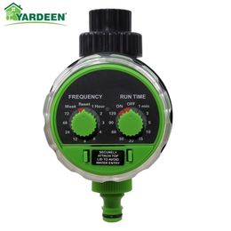 Watering Equipments Yardeen Two Dial Electronic Water Timer Ball Garden Automatic Irrigation Controller with Russia Sticker #21025-green 220929