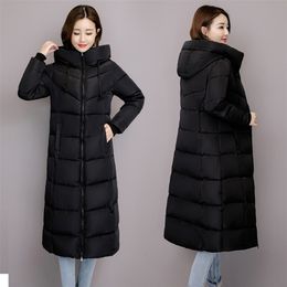 Mens Down Parkas Womens Winter Coats Long Section Warm Down Basic Jacket Coat Fashion Slim Outwear Female Korean Large Size Jackets M6XL 220930