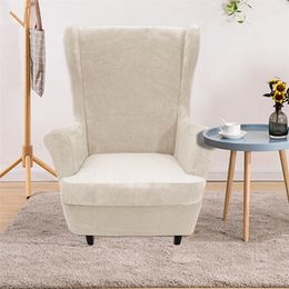 Chair Covers Elastic Velvet Fabric Solid Colour Split Cover Spandex Armchair Case Modern Removable Sofa Relax With Cushion Sheath