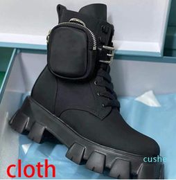 Women boots Monolith Re-Nylon Rois Leather Ankle With Pouch Rubber Sole With Box No43