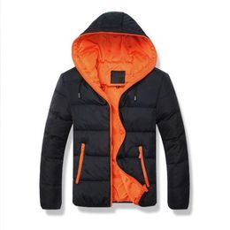 Winter Men hooldie Jackets Hooded Coat Casual Zipper Sweatshirt Plue Size