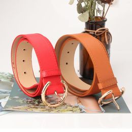 Belts Women's Pin Buckle Women Leather Strap Waist Belt Cinturones Jeans Dress Gold Ladies