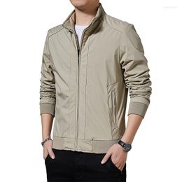 Men's Jackets Tilorraine Spring And Autumn Collar Business Men's Jacket Casual Korean Version Of Handsome Tooling Large Size Coat