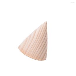 Jewellery Pouches Unpainted Natural Wooden Bracelet Display Rack Cone Holder Organiser Home Shop Decoration