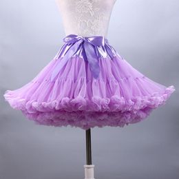 Skirts Womens Tutu Solid Fluffy Tulle Princess Ball Gown Pettiskirt Women's Ballet Party Performance For Girls