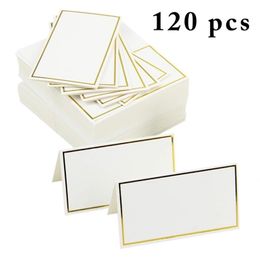 Greeting Cards 120pcs Place Wedding Party Decoration Table Decor Name Message Event Supplies Seating 220930