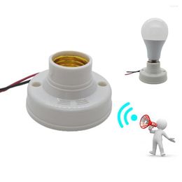 Lamp Holders E27 Base Sound And Light Voice Control Delay Switch AC220V LED Bulb Holder Sensor Lighting Accessories For Corridor