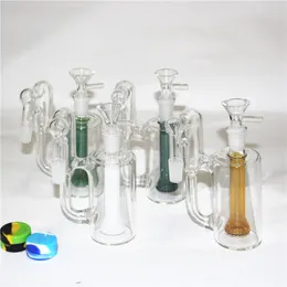 Glass Ash catcher for hookah water pipe bongs 90 Degree Shower head percolator one inside 14mm joint thick clear ashcatcher