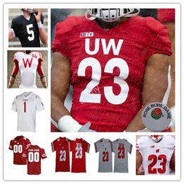 Wisconsin Badgers College Football Jersey Tanner Mordecai Braelon Allen Chez Mellusi Will Pauling Chimere Dike Bryson Green Hunter Wohler Jake Chaney Njongmeta 4X 4X