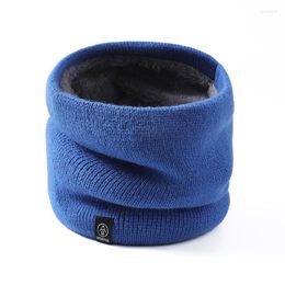 Bandanas Female Winter Warm Scarf Solid Chunky Cable Knit Cotton Snood Infinity Neck Warmer Cowl Collar Circle Women Men Fashion