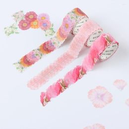 Gift Wrap 200Pcs Flowers And Petals Tape Kawaii Decorative Adhesive Sticker Diary Label Scrapbooking Decals Accessories