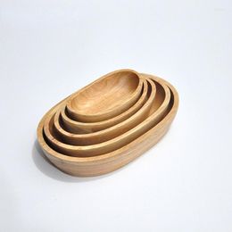 Plates Wood Ship For Dessert Plate Bowl Boat Bowls Snack Serving Tray Fruit Vegetable Salad Biscuits Pastry