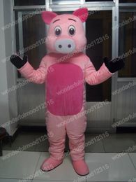 Performance Cute Pig Mascot Costumes Carnival Hallowen Gifts Unisex Outdoor Advertising Outfit Suit Holiday Celebration Cartoon Character Outfits