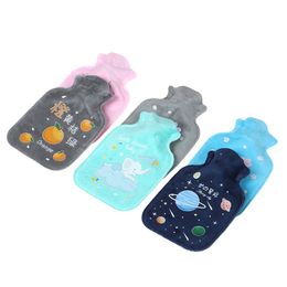 Tummy Warmers Hot Water Bottle Rubber Bag Cute Cartoon Warm Relaxing Safe Heat Cold Large Plush Cloth