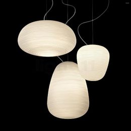 Pendant Lamps Nordic Classic Design White Frosted Glass E27 Lamp Good Quality Indoor Hanging El Project Chanderlier