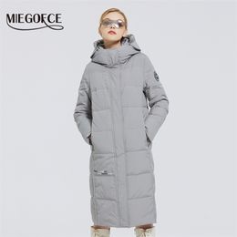 Mens Down Parkas MIEGOFCE Womens Long Cotton Coats With miegofce Design Winter Waterproof Parkas Windproof Clothes Womens Jacket 220930