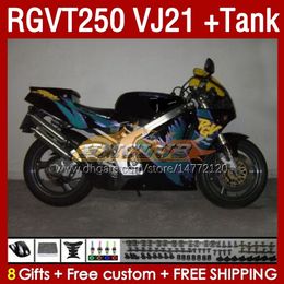 & Tank Fairings Kit For SUZUKI SAPC RGVT250 RGV-250CC 1988-1989 Bodys 159No.124 RGV-250 RGV250 VJ21 RGVT-250 1988 1989 RGVT RGV 250CC 250 CC 88 89 ABS Fairing factory