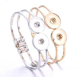 Charm Bracelets 2021 Snap Button Bracelet Fit 18Mm Jewellery 2 Charms Sier Gold For Women Men Fashion218O Drop Delivery Bracel Mjfashion Dhy7R