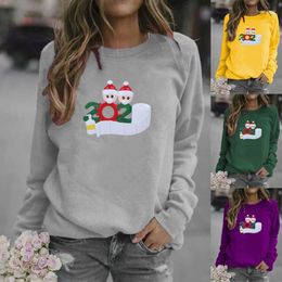 Women's Hoodies Kawaii Hoodie Christmas Sweatshirt Fall 2022 Women Clothing Letter Printing Tops Long Sleeve Women's & Sweatshirts