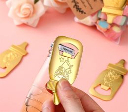 Wholesale Party Decoration Baby Bottle Opener Shower Party Favour Return Gifts for Guest Wedding Souvenir Kids Birthday