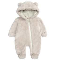 Newborn Baby Rompers Cartoon Bear Infant Costume Boys Jumpsuit Overall Girls Romper Autumn Winter Kids Clothes Sets
