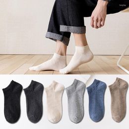 Men's Socks 1 Pairs Men Solid Casual Cotton Short Pack Ladies Fashion Concise Stripe Breathable Comfortable Trendy Ankle Set