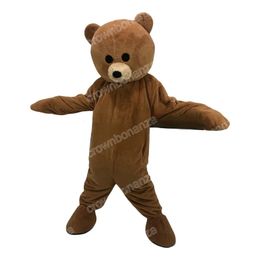 halloween Brown Teddy Bear Mascot Costumes Cartoon Character Outfit Suit Xmas Outdoor Party Outfit Adult Size Promotional Advertising Clothings