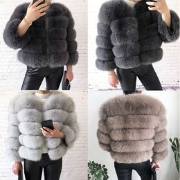 Faux Fur Nowy styl prawdziwy 100% naturalny kurtka żeńska zimowa ciepła skóra wysokiej jakości kamizelka HKD231116