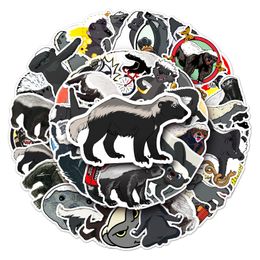 50PCS/Lot Mixed Skateboard Stickers Honey Badger For Car Laptop Pad Bicycle Motorcycle Helmet PS4 Phone Decal Pvc Guitar Sticker